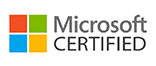 Microsoft Certified Developer HTML5 JavaScript CSS3 logo