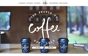 The People Vs Coffee | Barossa valley Cafe Webflow Development Project